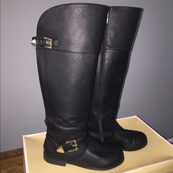 michael kors kids black boots